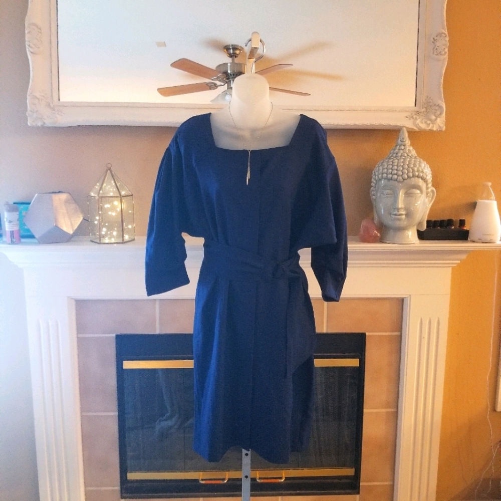 Prologue button down belted dress, Sz M